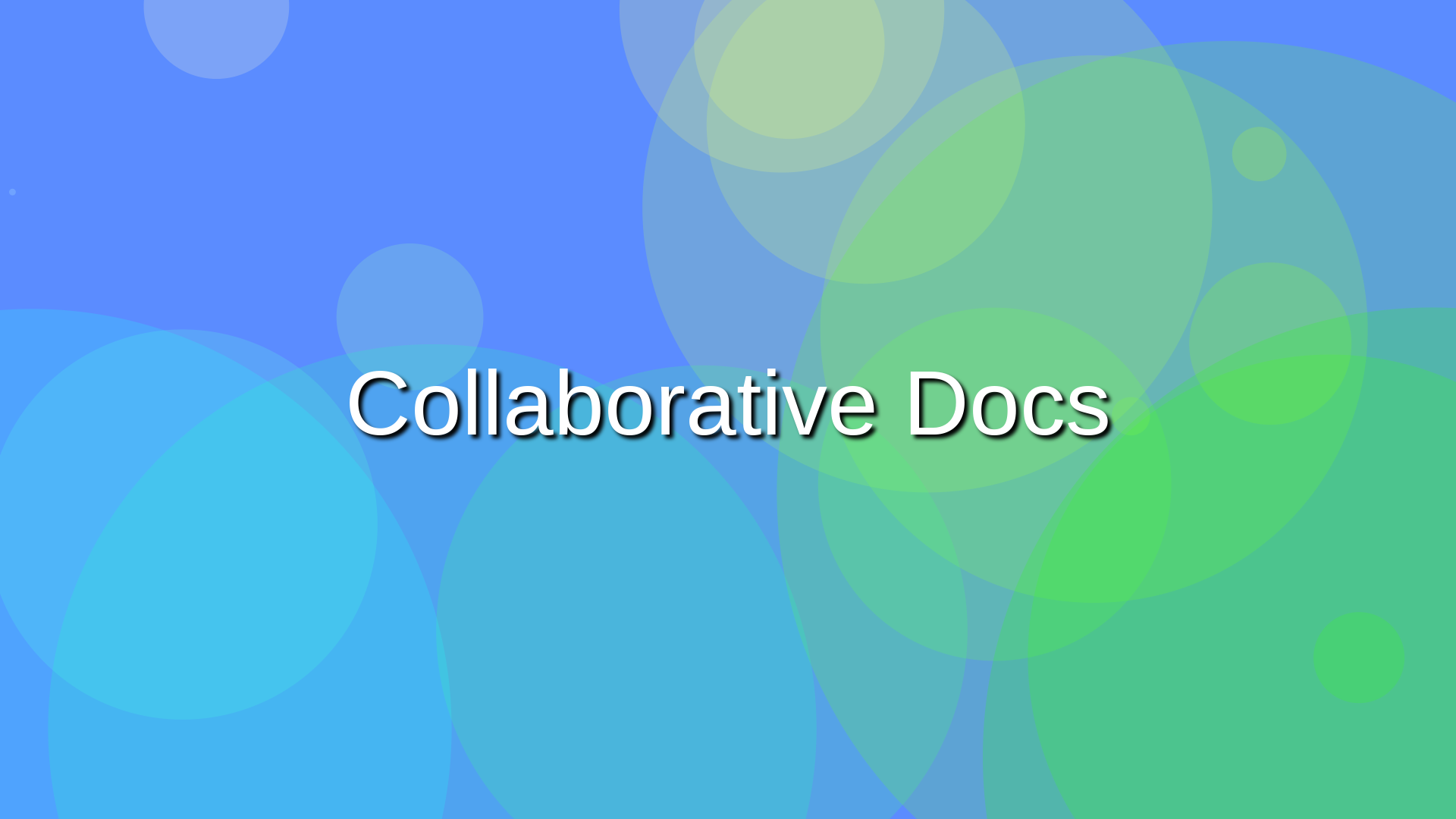 Collaborative Docs